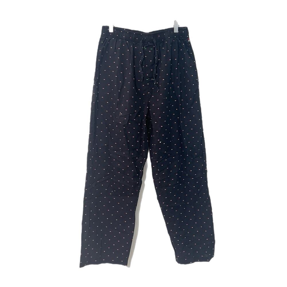 Tommy Hilfiger Mens Lounge Pajama Pants Size M TOMMY LOGO Blue Cotton Pockets